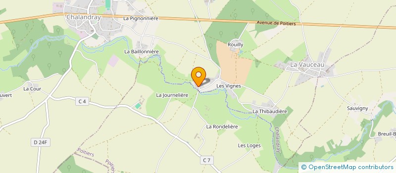 localisation de l'entreprise MONSIEUR JEAN-MICHEL DADU  VOUILLE