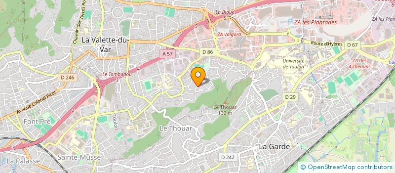 localisation de l'entreprise MONSIEUR JEAN MICHEL DANCE  LA VALETTE-DU-VAR