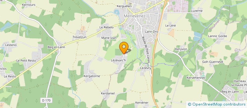 localisation de l'entreprise MONSIEUR JEAN-MICHEL DANIGO  MERLEVENEZ