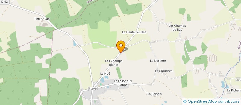 localisation de l'entreprise MONSIEUR JEAN-MICHEL DARRAS à BOVEL
