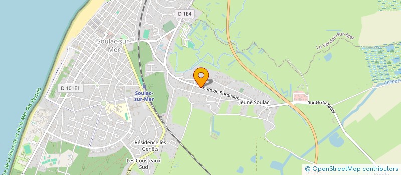 localisation de l'entreprise MONSIEUR JEAN MICHEL DARRIET  SOULAC-SUR-MER