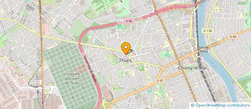 localisation de l'entreprise MONSIEUR JEAN MICHEL DAUBINET  THIAIS