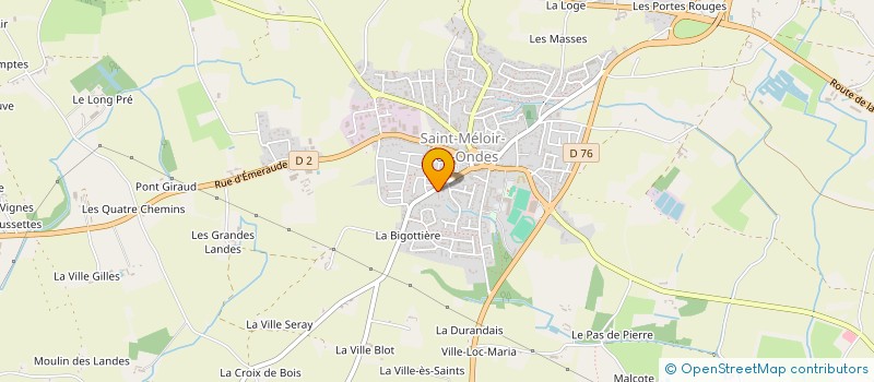 localisation de l'entreprise MONSIEUR JEAN-MICHEL DAVID  SAINT-MELOIR-DES-ONDES