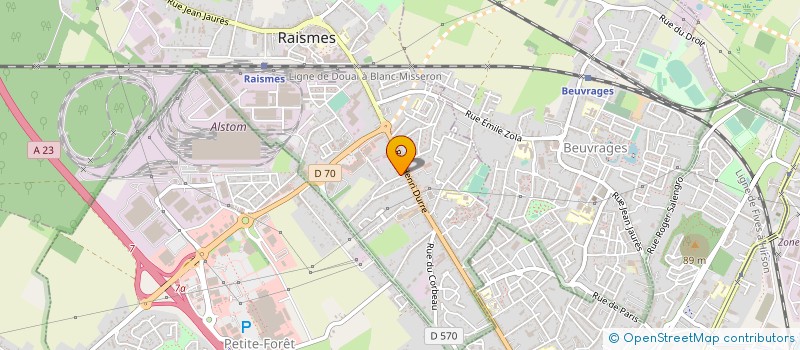 localisation de l'entreprise MONSIEUR JEAN-MICHEL DEFLANDRE  RAISMES