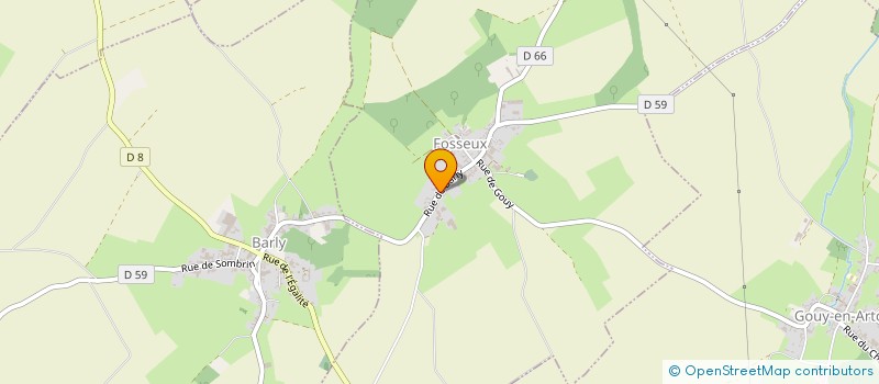 localisation de l'entreprise MONSIEUR JEAN MICHEL DELANNOY  FOSSEUX