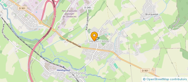 localisation de l'entreprise MONSIEUR JEAN-MICHEL DELATTRE à HESDIN-L'ABBE
