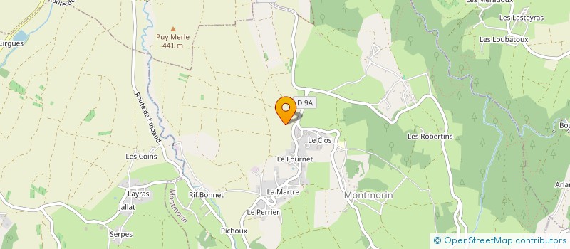 localisation de l'entreprise MONSIEUR JEAN-MICHEL DELAVET  MONTMORIN