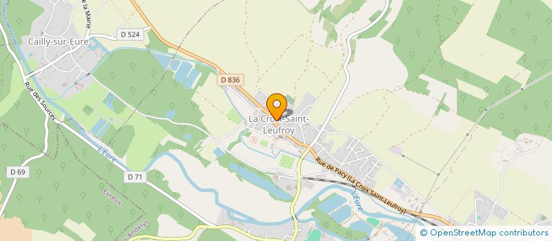 localisation de l'entreprise MONSIEUR JEAN-MICHEL DELAVILLE  CLEF VALLEE D'EURE