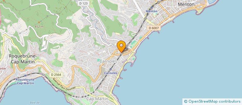 localisation de l'entreprise MONSIEUR JEAN-MICHEL DELOMBRE à ROQUEBRUNE-CAP-MARTIN