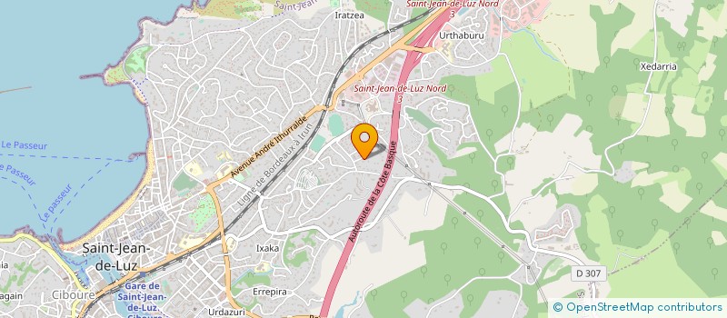 localisation de l'entreprise MONSIEUR JEAN-MICHEL DELPRAT  SAINT-JEAN-DE-LUZ