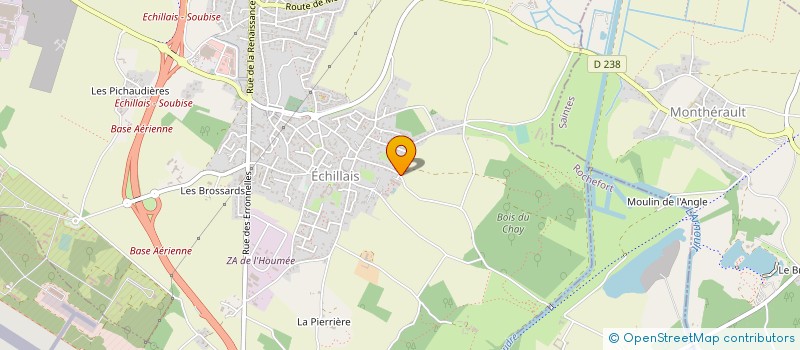 localisation de l'entreprise MONSIEUR JEAN MICHEL DEROSIER  ECHILLAIS