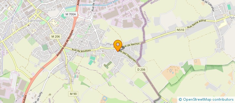 localisation de l'entreprise MONSIEUR JEAN-MICHEL DESQUIENS  TOUFFLERS