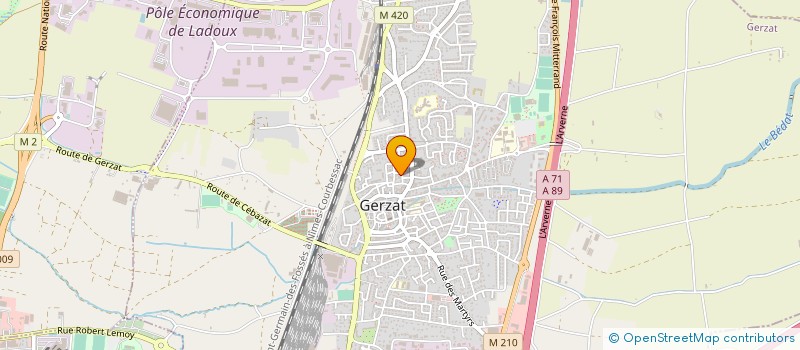 localisation de l'entreprise MONSIEUR JEAN-MICHEL DEURVEILHER à GERZAT