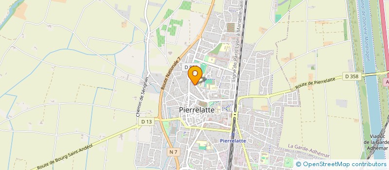 localisation de l'entreprise MONSIEUR JEAN-MICHEL DEVILLIERS  PIERRELATTE