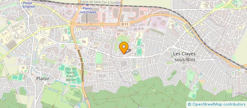 localisation de l'entreprise MONSIEUR JEAN-MICHEL DOUBLET  LES CLAYES-SOUS-BOIS