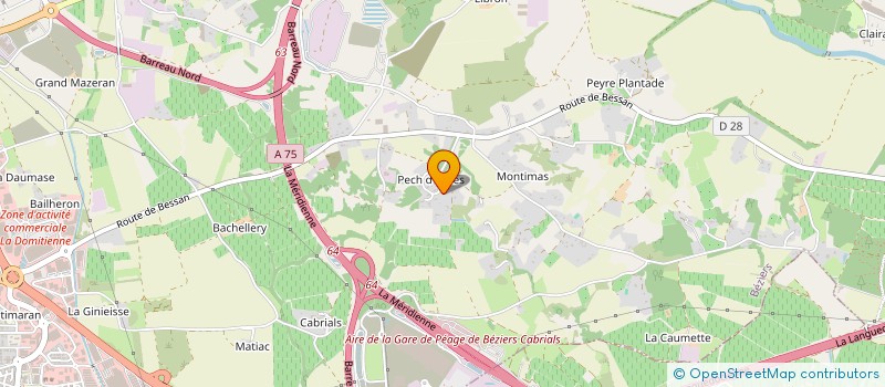 localisation de l'entreprise MONSIEUR JEAN-MICHEL DOUMERGUE à BEZIERS