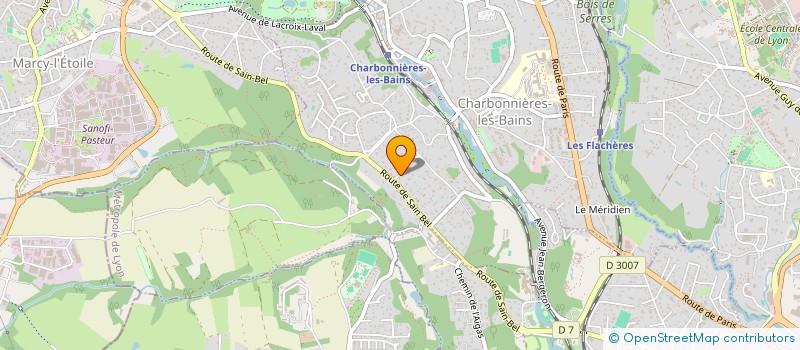 localisation de l'entreprise MONSIEUR JEAN-MICHEL DROIN  CHARBONNIERES-LES-BAINS
