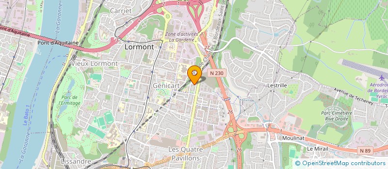 localisation de l'entreprise MONSIEUR JEAN MICHEL DUCOURNAU  LORMONT