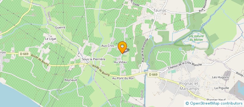 localisation de l'entreprise MONSIEUR JEAN-MICHEL DUDON  TAURIAC