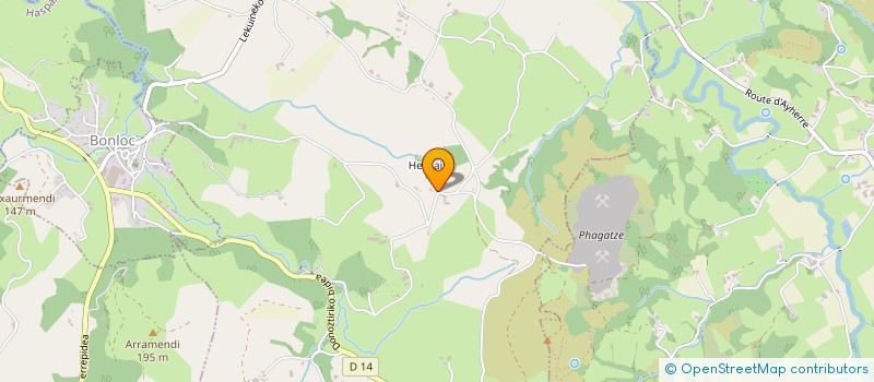 localisation de l'entreprise MONSIEUR JEAN MICHEL DUNATE  AYHERRE