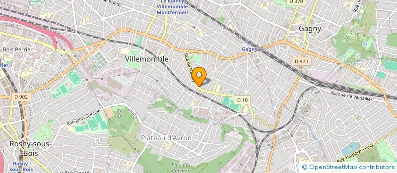 localisation de l'entreprise MONSIEUR JEAN-MICHEL DUONG  VILLEMOMBLE