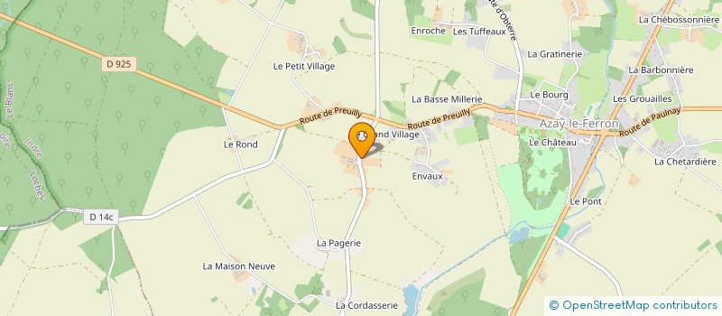 localisation de l'entreprise MONSIEUR JEAN-MICHEL DUPLAIX à AZAY-LE-FERRON