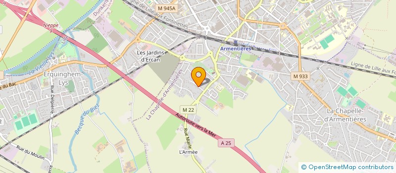 localisation de l'entreprise MONSIEUR JEAN-MICHEL DUTILLIE à LA CHAPELLE-D'ARMENTIERES
