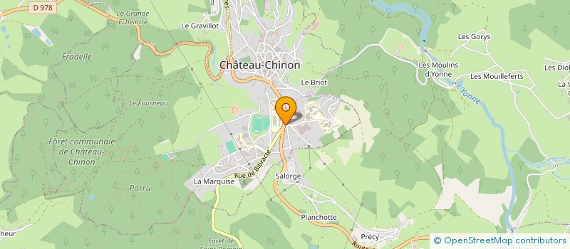 localisation de l'entreprise MONSIEUR JEAN-MICHEL DUVERNOY  CHATEAU-CHINON (VILLE)