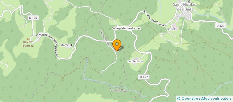 localisation de l'entreprise MONSIEUR JEAN MICHEL ETAIX  SAINT-NICOLAS-DES-BIEFS