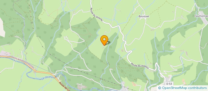 localisation de l'entreprise MONSIEUR JEAN-MICHEL FABRE  SAINT-AMANS-VALTORET