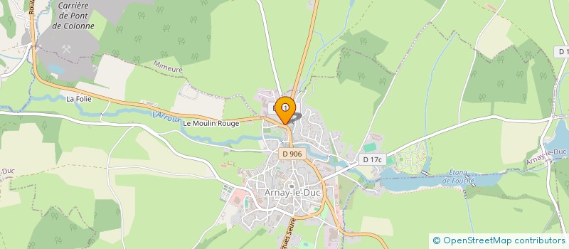 localisation de l'entreprise MONSIEUR JEAN-MICHEL FAROUX  ARNAY-LE-DUC