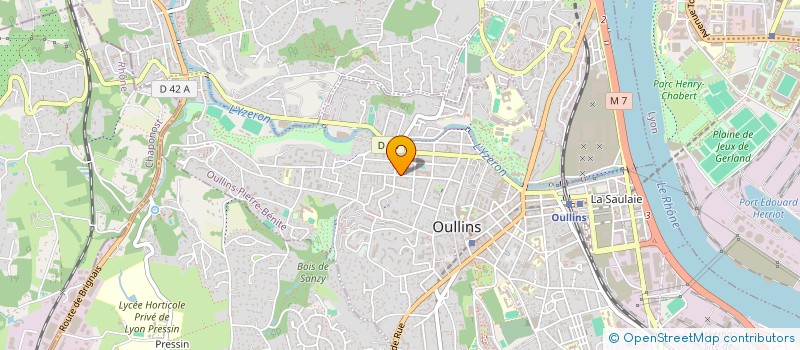 localisation de l'entreprise MONSIEUR JEAN-MICHEL FAURE  OULLINS-PIERRE-BENITE