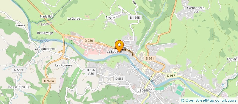 localisation de l'entreprise MONSIEUR JEAN-MICHEL FONTANIER  ESPALION