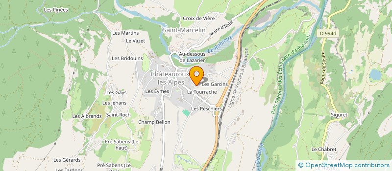 localisation de l'entreprise MONSIEUR JEAN-MICHEL FORTOUL  CHATEAUROUX-LES-ALPES