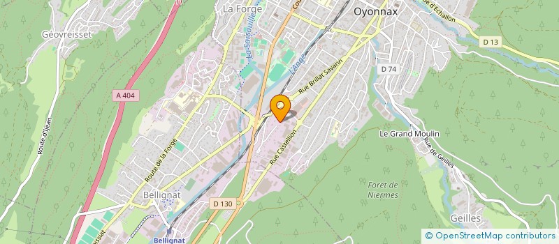 localisation de l'entreprise MONSIEUR JEAN-MICHEL FOUILLAND à OYONNAX