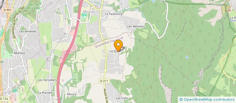 localisation de l'entreprise MONSIEUR JEAN-MICHEL FOURNIER  DRUMETTAZ-CLARAFOND