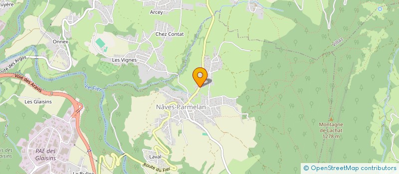 localisation de l'entreprise MONSIEUR JEAN-MICHEL FRADET  NAVES-PARMELAN