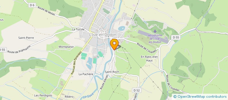 localisation de l'entreprise MONSIEUR JEAN-MICHEL FURTON  L'ISLE-EN-DODON