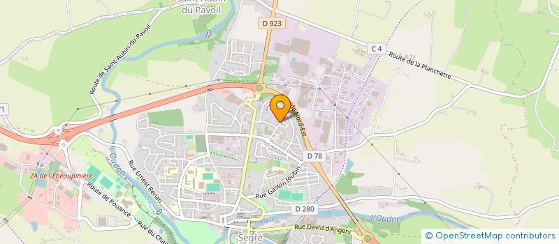 localisation de l'entreprise MONSIEUR JEAN MICHEL GALISSON  SEGRE-EN-ANJOU BLEU