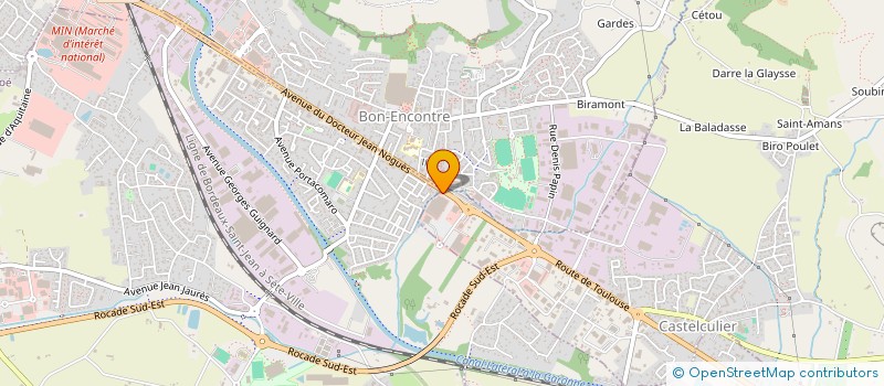 localisation de l'entreprise MONSIEUR JEAN MICHEL GARCIA  CASTELCULIER