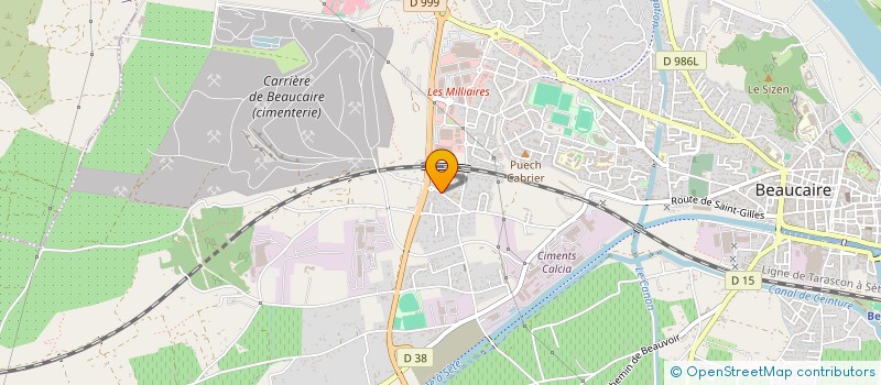 localisation de l'entreprise MONSIEUR JEAN MICHEL GARCIN  BEAUCAIRE