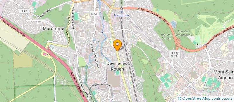 localisation de l'entreprise MONSIEUR JEAN-MICHEL GASTECLOU  DEVILLE-LES-ROUEN