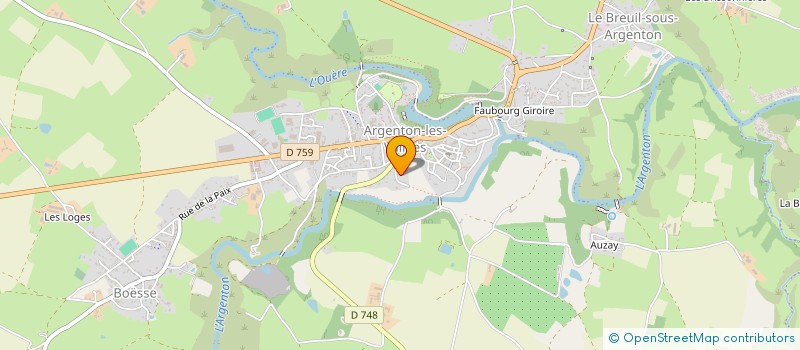 localisation de l'entreprise MONSIEUR JEAN MICHEL GENTET  NUEIL-LES-AUBIERS