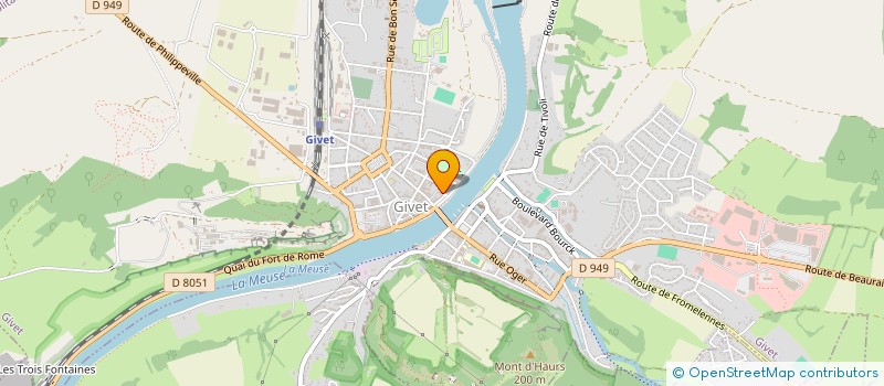 localisation de l'entreprise MONSIEUR JEAN-MICHEL GERARD  GIVET