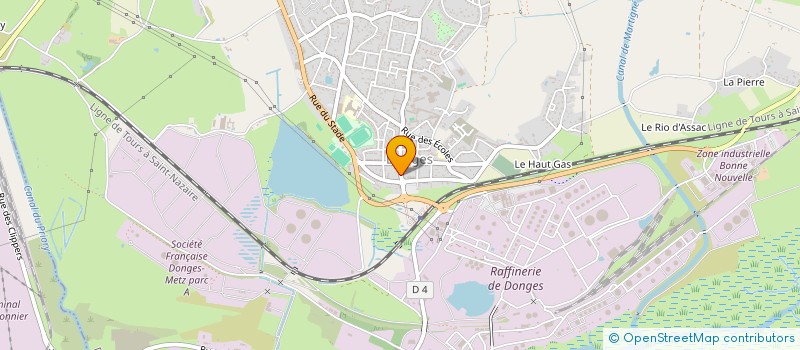 localisation de l'entreprise MONSIEUR JEAN MICHEL GIRON  DONGES