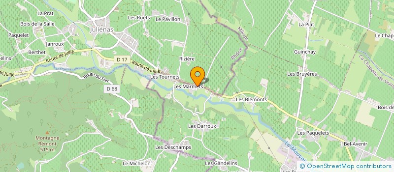 localisation de l'entreprise MONSIEUR JEAN-MICHEL GOBET  LA CHAPELLE-DE-GUINCHAY