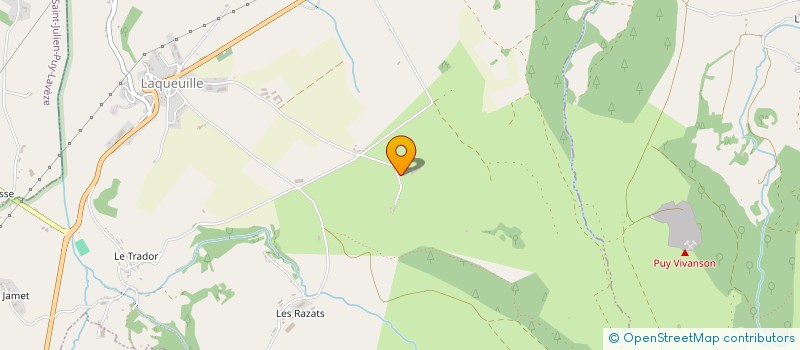 localisation de l'entreprise MONSIEUR JEAN-MICHEL GOIGOUX  LAQUEUILLE