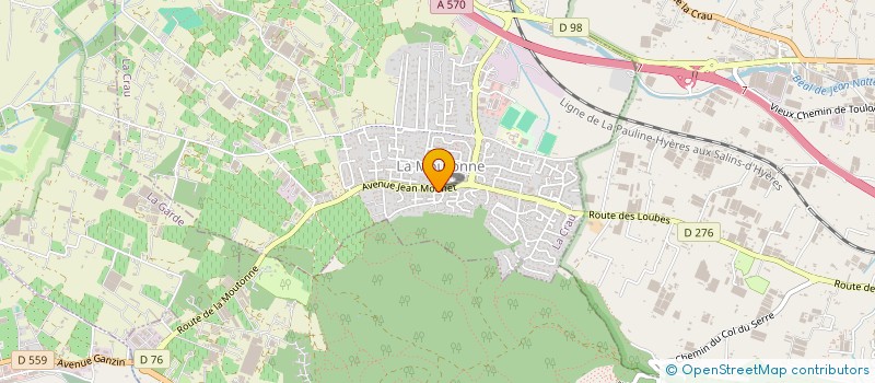 localisation de l'entreprise MONSIEUR JEAN MICHEL GOLETTO  LA CRAU