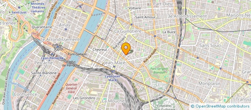 localisation de l'entreprise MONSIEUR JEAN-MICHEL GOUJON  LYON