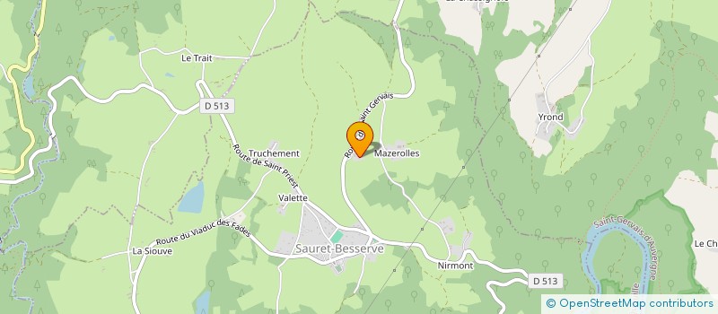 localisation de l'entreprise MONSIEUR JEAN-MICHEL GOURSONNET  SAURET-BESSERVE